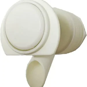1 pakke erstatningsspyler for vanndispenser - Hvit plasttapp