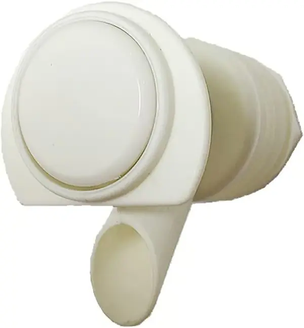 1 pakke erstatningsspyler for vanndispenser - Hvit plasttapp