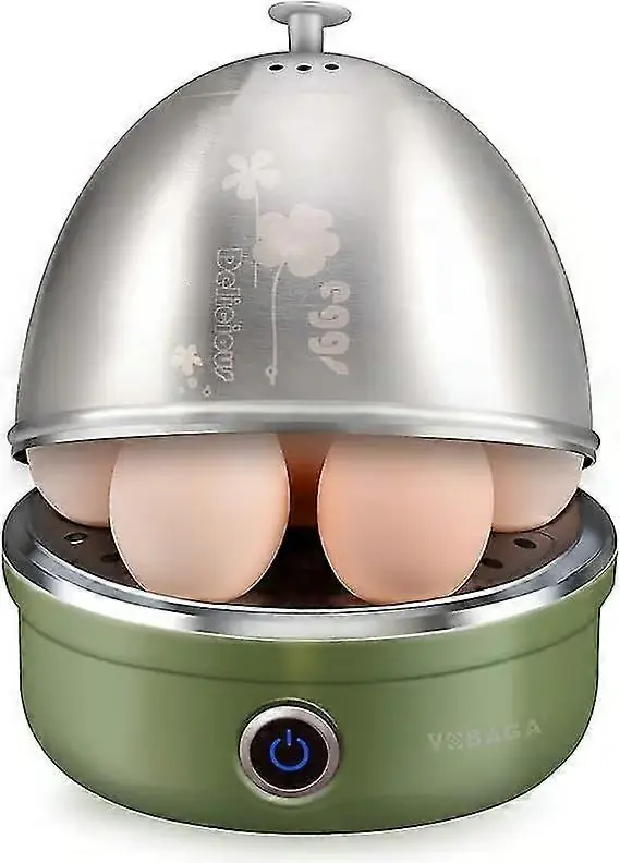 Elektrisk eggkoker, rask eggkoker med automatisk avslåing, ideell for myke, middels harde, posjerte, dampede egg, grønnsaker og dumplings, brett i ...
