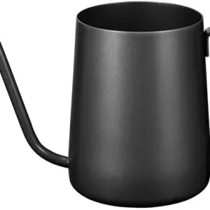 Hellekanne med svanenhals, kaffe- og tekjele (350 ml), svart