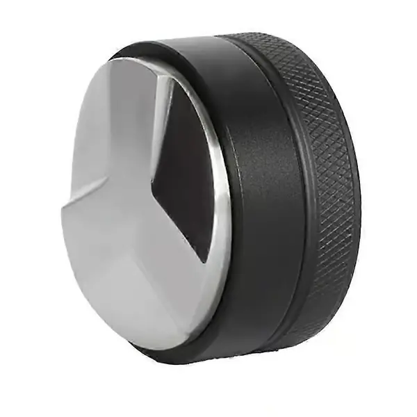 Kaffepulverfordeler Rustfritt Stål Pulverpresse Italiensk Kaffemaskin Pulverhammer 51mm--Svart