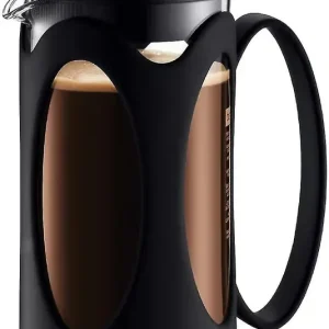 Kaffetrakter, Borosilikatglass - 3-kopper (0,35 L), Svart