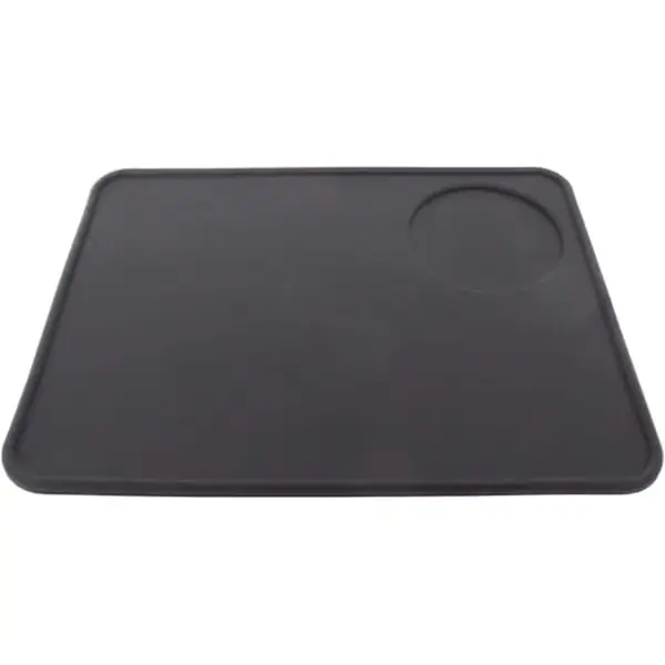 Kaffemaskin Espresso Flat Tampermatte, Svart - Matvaregodkjent Silikon