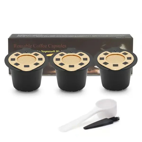 Gjenbrukbare Påfyllbare Kaffekapsler Filter Kaffemaskin Påfyllbar