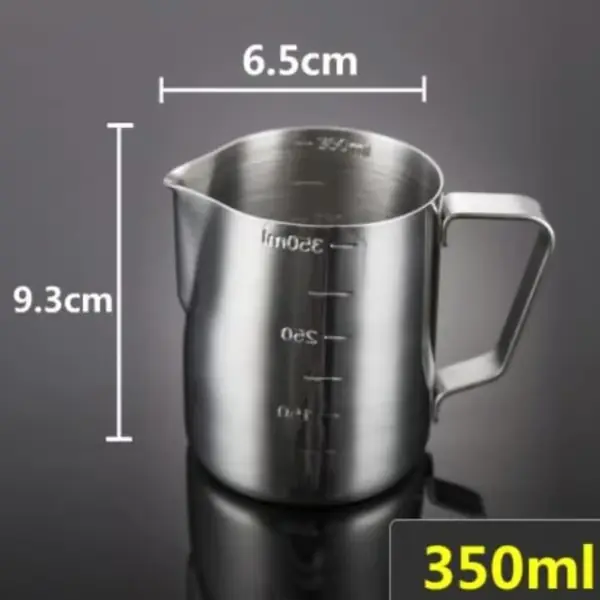 350 ml/600 ml melkeskummer i rustfritt stål for espresso og latte art 350ML