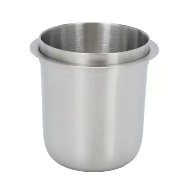 150 ml 58 mm Universal Håndfri Doseringsring i Rustfritt Stål for Kaffemaskin Sølv