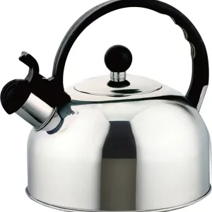 2,5L Induksjonskjele i rustfritt stål med plystring, tekanner for komfyrtopp, gasskjele, varmebestandig håndtak, alle koketopper inkludert induksjo...