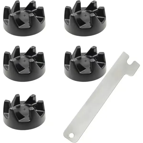 Blender gummikoblingssett med fjerningsverktøy, reservedel for KitchenAid 5KSB3 KSB3 KSB5 9704230, svart 6 STK