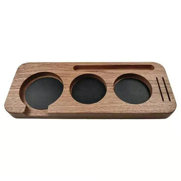 51 mm Tre Kaffe Tamper Stasjon Stativ Kaffe Portafilter Holder Pressestativ Espresso Distribusjonsspakholder, C_tfrf