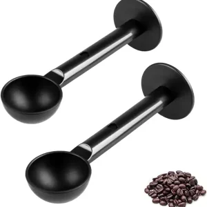 2-i-1 Espresso Kaffebønneskje - Erstatning for Delonghi og espresso tamper. Tampe Skje Tamper Te-verktøy For Kaffebønneskje Kaffemåling