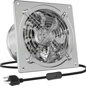 Kjøkkenvifte 4–10 tommer avtrekksvifte veggmontert ventilasjonsvifte for garasje og kjeller