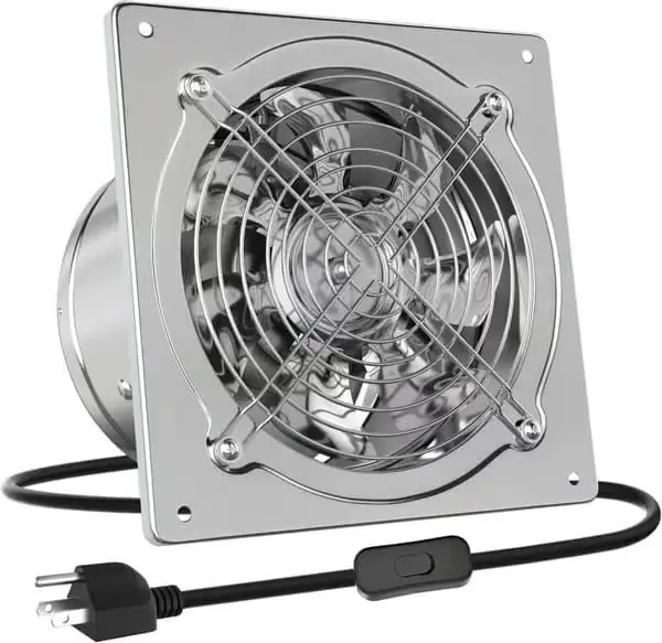 Kjøkkenvifte 4–10 tommer avtrekksvifte veggmontert ventilasjonsvifte for garasje og kjeller