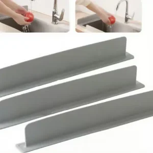 Silikon backsplash - vaskekant - kjøkkenvask backsplash - servantkant - 3-pakning - grå - egnet for mange