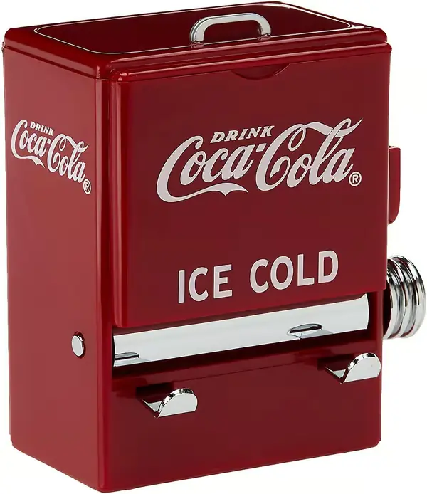 Coca-Cola salgsautomat tannpirkerdispenser liten_Spesielle gaver