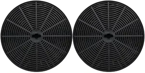 2-pakning karbonfilter for kjøkkenvifter uten avtrekk for ventilasjonskontroll