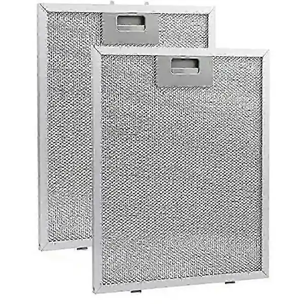 2 STK Ventilatorfiltre Metallnett Avtrekksventilfilter 320x260mm Kjøkkenvifter Oljefilter Ventilatorfett