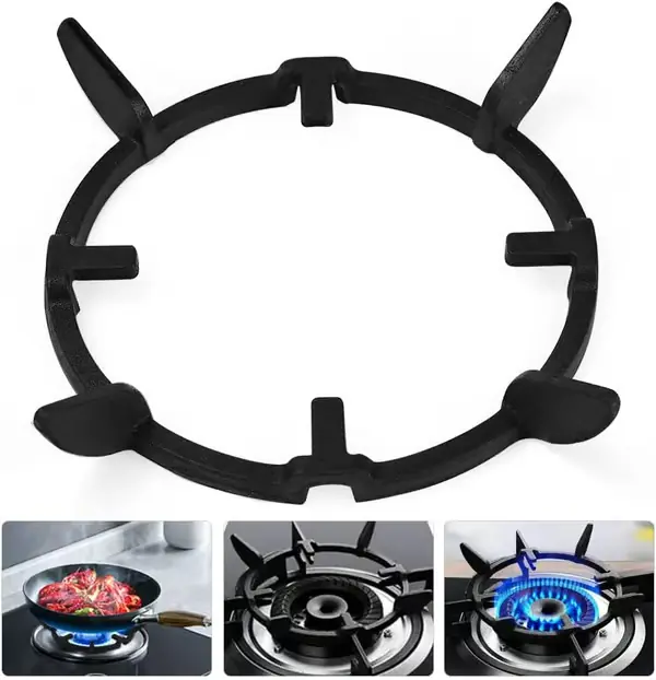 Wok Ring, Universell Komfyrrist Panneholder Komfyr, Trivet Sklisikker Kokeplate, for Kjøkken Wok Gasskomfyr, 17cm Diameter