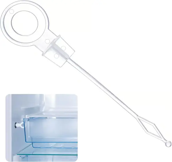 Universal kjøleskapsplunger Kjøleskap Fryser Avløpshull Kjøleskap Plastplunger Hvit Liten Plunger, 10 stk