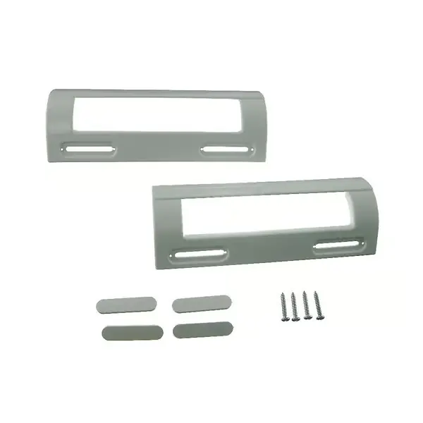 2 x Universelt hvitt dørhåndtak for kjøleskap/fryser 80mm-150mm