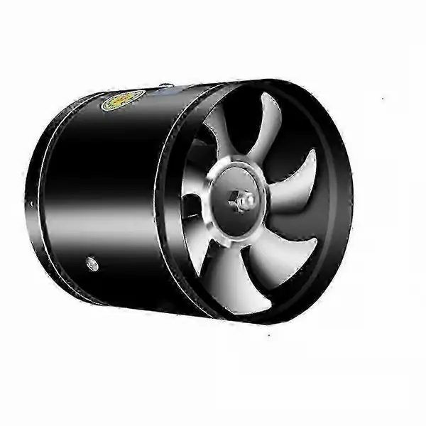 Kraftig Stillegående Avtrekksvifte med Super Sug, Baderomsventilasjonsløsning Black 150mm