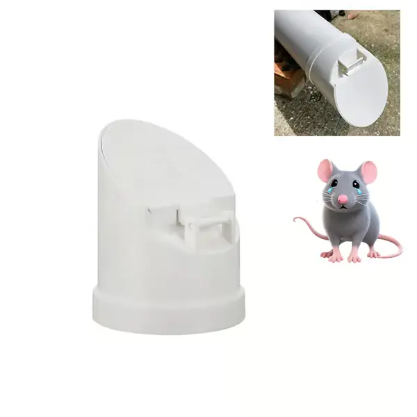 Tyngdekraftavløpsdeksel, Horisontal Automatisk Lukkende Anti-luktventil, Blokkerer Rotter & Tilbakestrømning for Avløpsrør, 50-160mm Hvit (50mm/1 P...