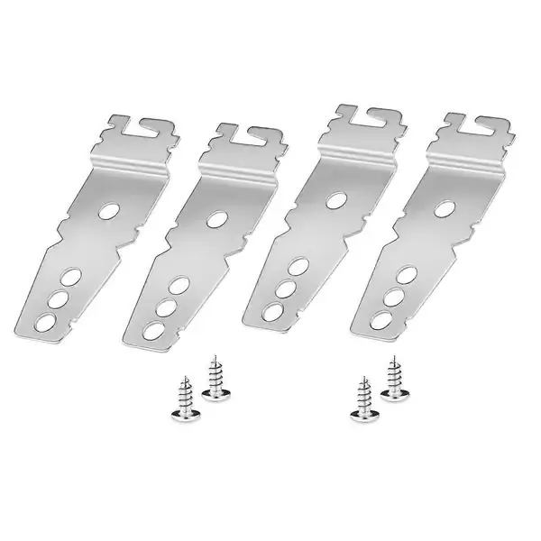 4-pakning Premium Monteringsbrakett for Oppvaskmaskin, Undermonteringsbrakett for Oppvaskmaskin med Skruer for Whirl-Pool, Ken-More