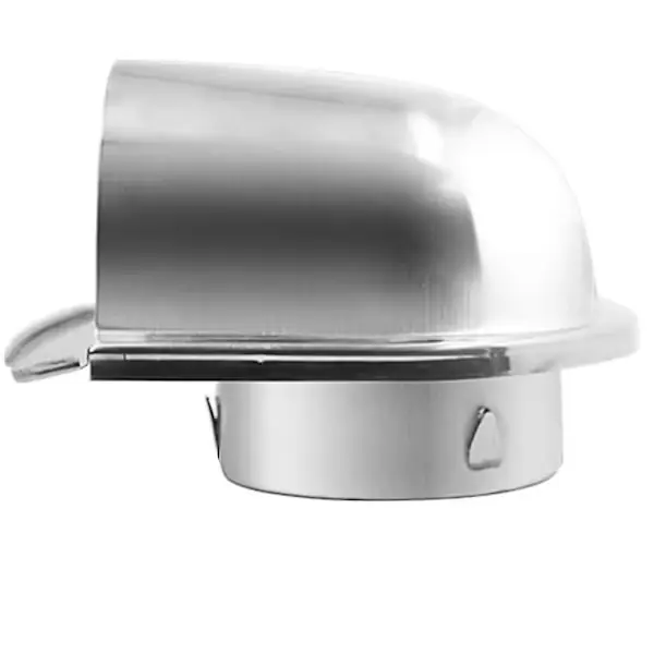 4 tommer 100mm Vanntett Ventilasjonhette i Rustfritt Stål Anti-korrosjon Avtrekksvifte For Veggluft