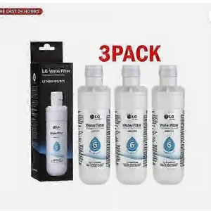 3-PAKKE LG-LT1000P ADQ747935 Kjøleskap Vannfilter Erstatning UK