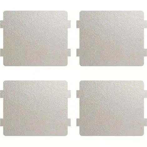 Glimmerplate - 10x11 cm - For reparasjon av mikrobølgeovn - Pakke med 4
