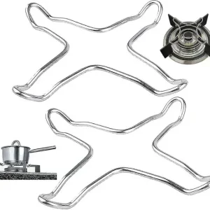 2 stk. Universal støpejerns gassring, Universal komfyrholder, Wok støtte for gassbluss, for kjøkken, kaffemaskiner, ovner, gasskomfyrer - yezi