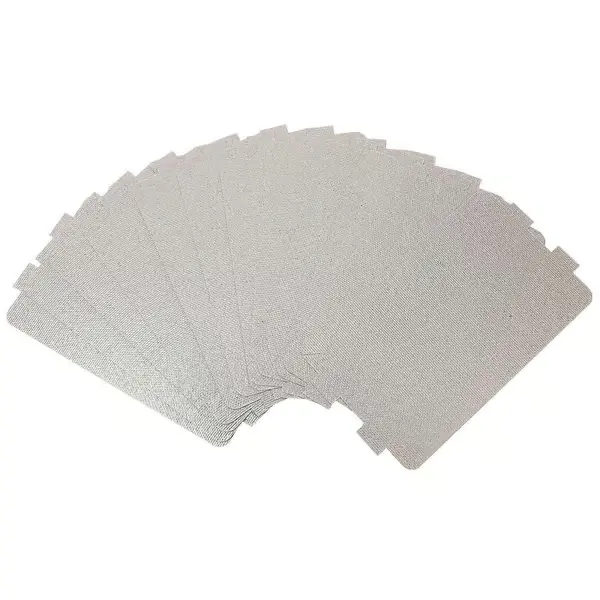 Reparasjonsdel for mikrobølgeovn, glimmerplate, varmeisolerende, brannhemmende, oljetett skjold for å beskytte mikrobølgeovnen, 12 stk. White 11.6X...