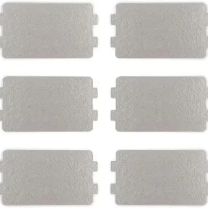 6 stk Glimmerplate Mikrobølgeovn Bølgelederbeskyttelse Glimmerplater 6,4×11,7cm Mikrobølgeovn Glimmerplate Ark Erstatningsreparasjons Tilbehør-FY-