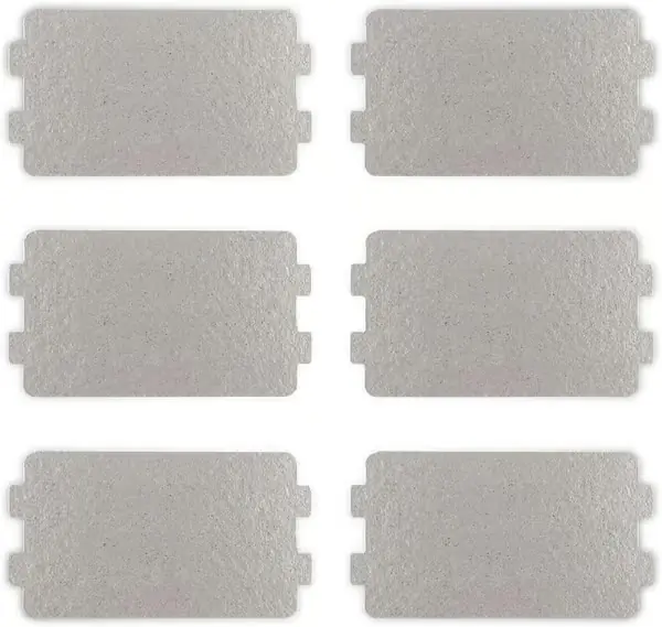 6 stk Glimmerplate Mikrobølgeovn Bølgelederbeskyttelse Glimmerplater 6,4×11,7cm Mikrobølgeovn Glimmerplate Ark Erstatningsreparasjons Tilbehør-FY-