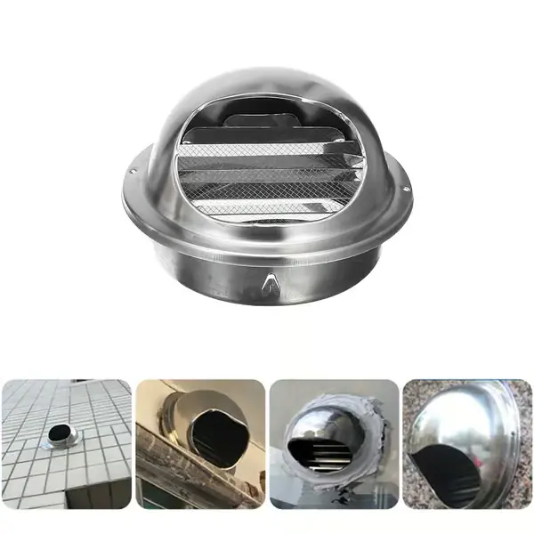 100/150mm Ventilasjon Uttak Rustfritt Stål Luftventil Gitterdeksel