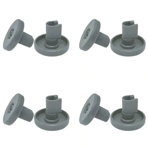 Oppvaskmaskinkurvhjul 8-pakning ABS erstatningsruller for AEG Privileg Zanussi oppvaskmaskiner Mørkegrå 40 mm DarkGrey 40 mm