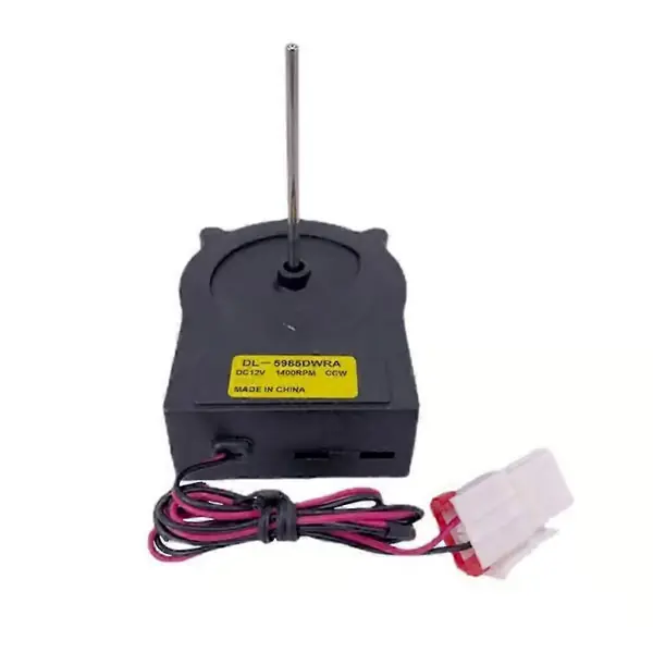 1400RPM kjøleviftemotor for LG fryser DL-5985DWRA DV12V deler Black
