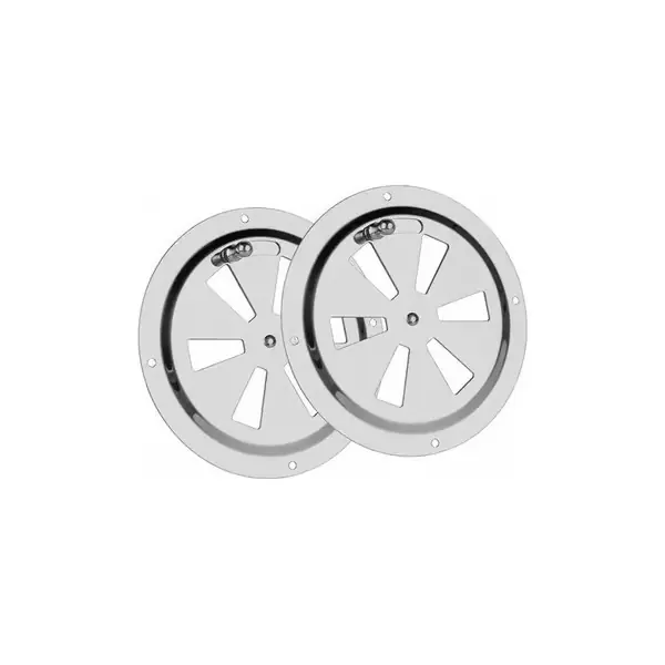 2 stk runde ventilasjonsgitter, 125mm rustfritt stål runde ventilasjonsgitter rørutløpsgitter myggnett eksosgrille eksosgrille ventilasjon justerba...
