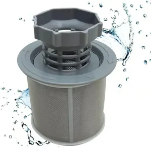 Grått plast mikrofilter for oppvaskmaskin, kompatibelt med Mikrofilter Sil[JUN]