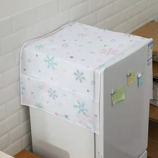 1 stk kjøleskap støvdeksel multifunksjon vaskemaskin toppdeksel Ref