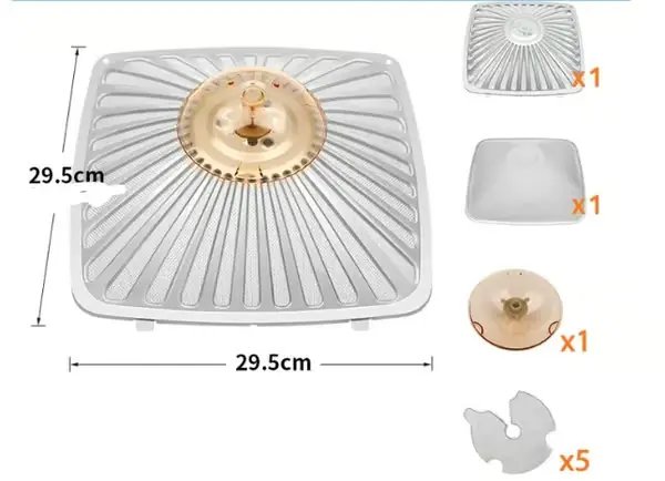 Originale reservedeler for avtrekksvifte oljefilterskjerm og fettbeskyttelse (sett A)