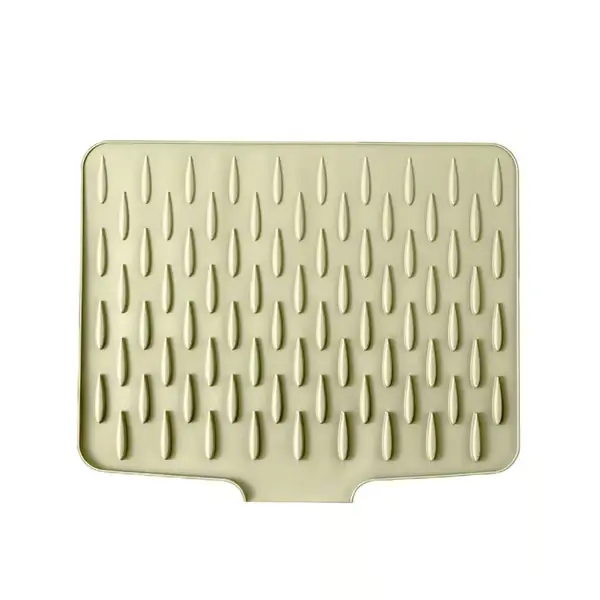 Sølematte i silikon for kjøkkenbenker, egnet for vasker, kjøleskap osv., laget av silikon, lys grå, størrelse 40 * 32,5 cm, beige. beige 28*36cm Me...
