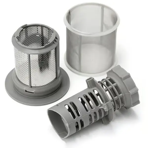 Oppvaskmaskinfilter (innvendig/utvendig) for Hotpoint Ariston Indesit, C00256571 + C00256572 Gris 0.05