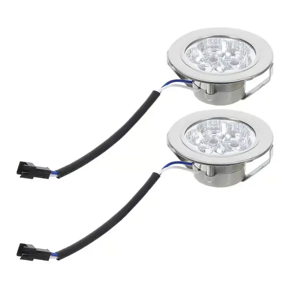 Kjøkkenvifte Lyspære LED Komfyr Kjøkkenvifte Pære Høy Lysstyrke Lavt Forbruk For Matlaging Kjølig 2 stk (LGL) Silver 7.00X7.00X3.10CM