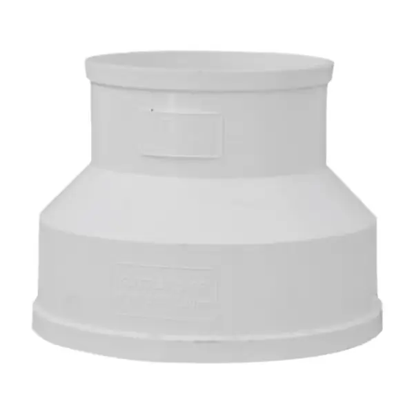 Kanalredusering Luftkanaladapter PVC-kobling Luftstrømsrør Økningsadapter for Hotellventilasjonssystem Enkel å Installere Bruksgjenstand