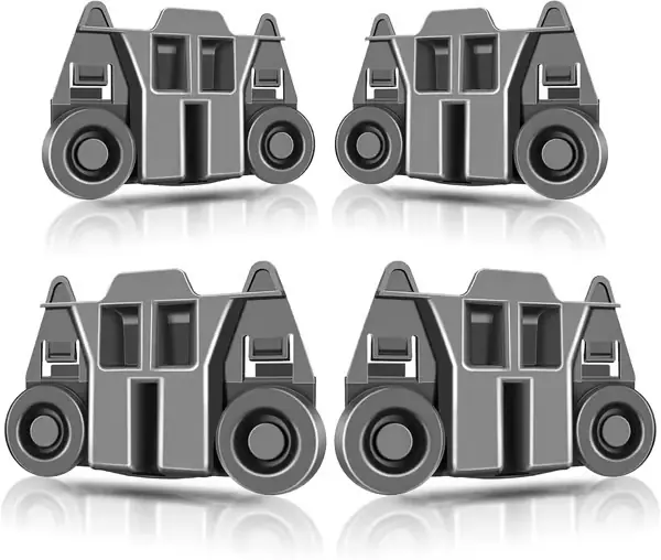 4 pakker W10195417 OPPGRADERT Oppvaskmaskinhjul Nedre stativ For Whirlpool Kitchen Aid
