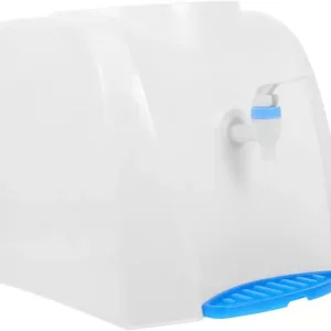 Healifty Benkeplate Kaldtvannsdispenser Bærbar Bordvannkjøler med Kran for Kontor Camping