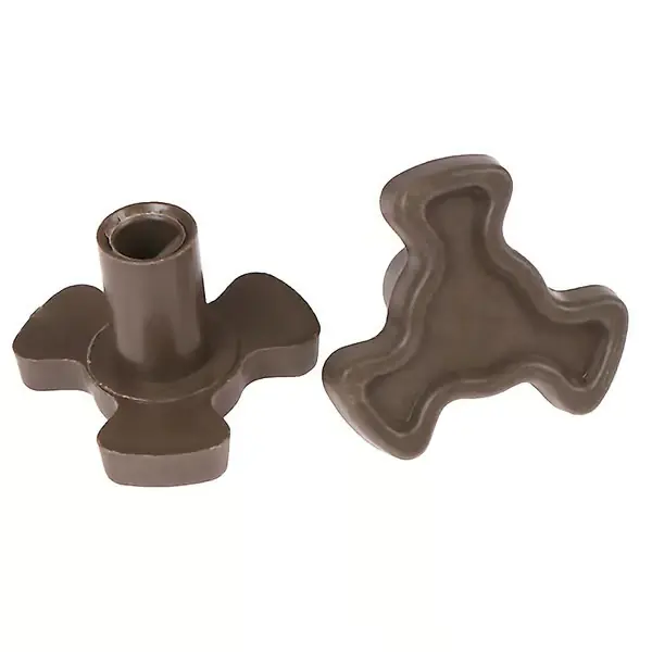 2 stk. 17 mm Mikrobølgeovn Dreieskive Rulleføring Støtte Kobling Brett Aksel