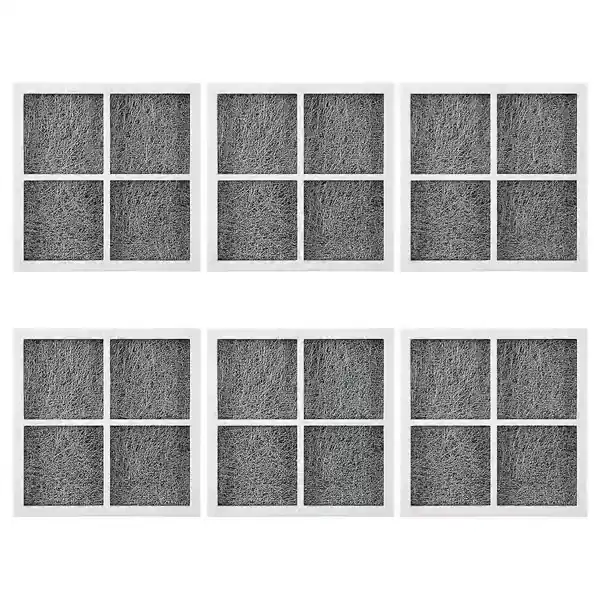 6 stk. erstatningsluftfilter for LG LT120F Elite 469918 kjøleskap Adq73214402, Adq73214404