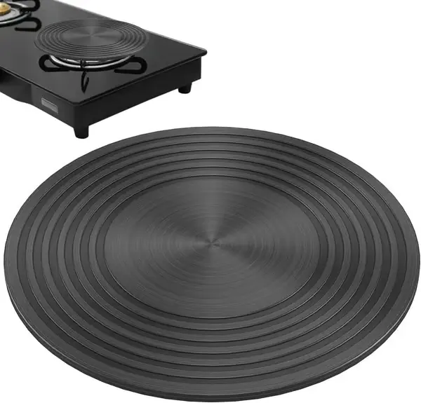 Varmespreder for gasskomfyr 11 tommer Non-Stick belegg Varmesprederplate Aluminiumslegering Gassreduserende Flammebeskytter Simmerringplate