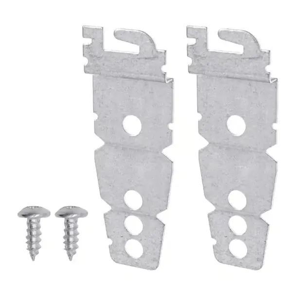 Sidemonteringssett for oppvaskmaskin i metall - for oppvaskmaskin - 2 oppvaskmaskinbraketter og 2 skruer inkludert